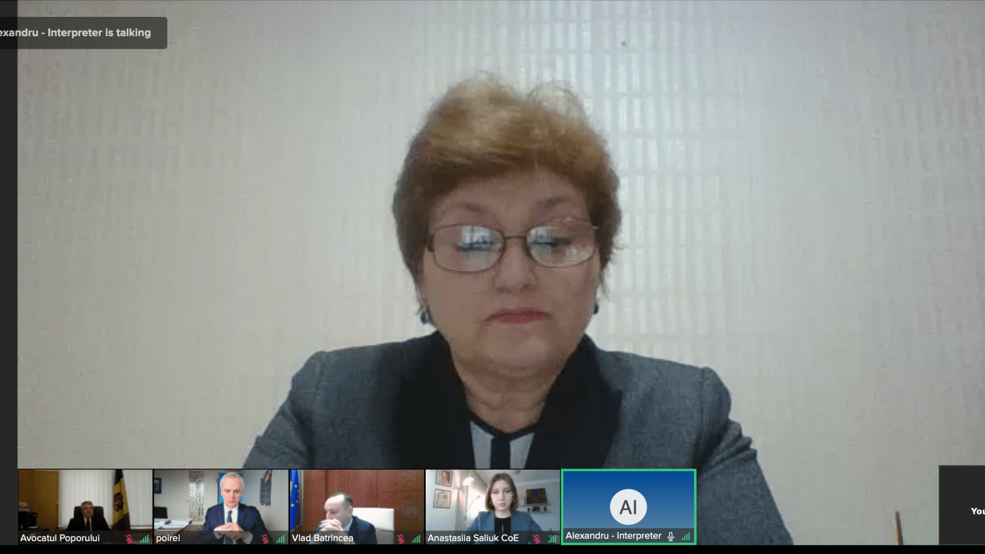 Discursul Avocatului Poporului pentru drepturile copilului, Maia Bănărescu, în cadrul Conferinței internaționale  la tema „70 de ani ai CEDO, 25 de ani de la aderarea Republicii Moldova la Consiliul Europei – implementarea standardelor CoE la nivel național”. Luarea de cuvânt a avut ca subiect „Oficiul Avocatului Poporului – Instituția Națională pentru Drepturile Omului – locul și rolul in cadrul sistemului de protecție a drepturilor omului în Republica Moldova”.