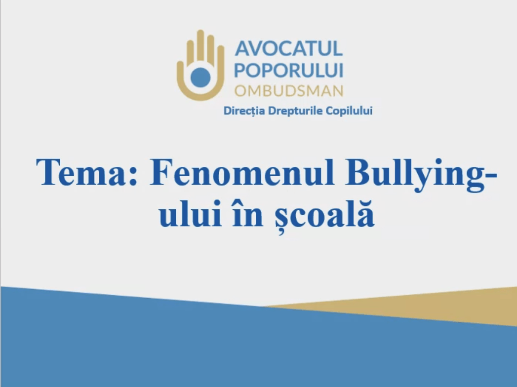 Activitate de informare privind fenomenul Bullying-ului în școală desfășurată în cadrul Colegiului Cooperatist din Moldova