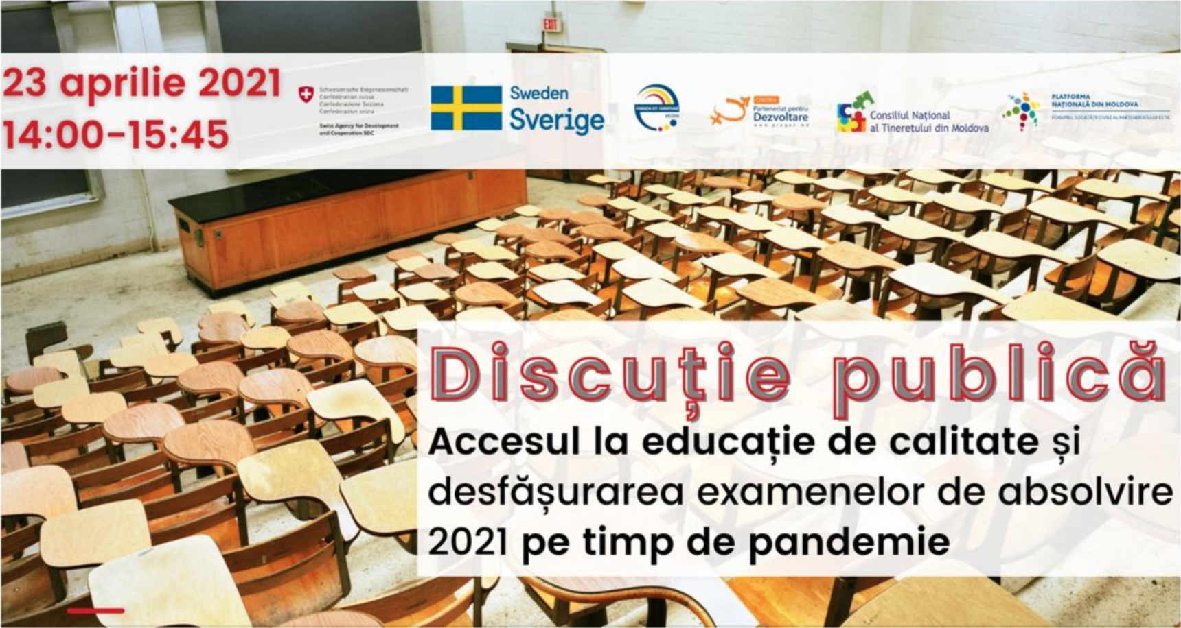 Avocatul Poporului pentru drepturile copilului, la discuția publică cu privire la accesul la educație de calitate și desfășurarea examenelor de absolvire 2021 pe timp de pandemie