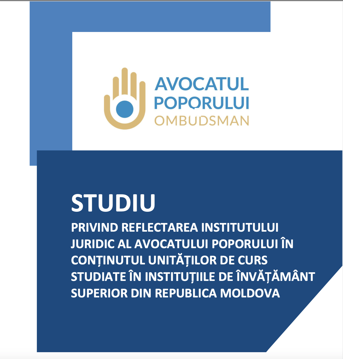 Reflectarea Institutului Juridic al Avocatului Poporului  în conținutul unităților de curs din cadrul instituțiilor de învățământ superior din Republica Moldova, studierea problematicii drepturilor omului  la universități a fost tema discuțiilor purtate în cadrul întâlnirii organizate de Oficiul Avocatului Poporului.