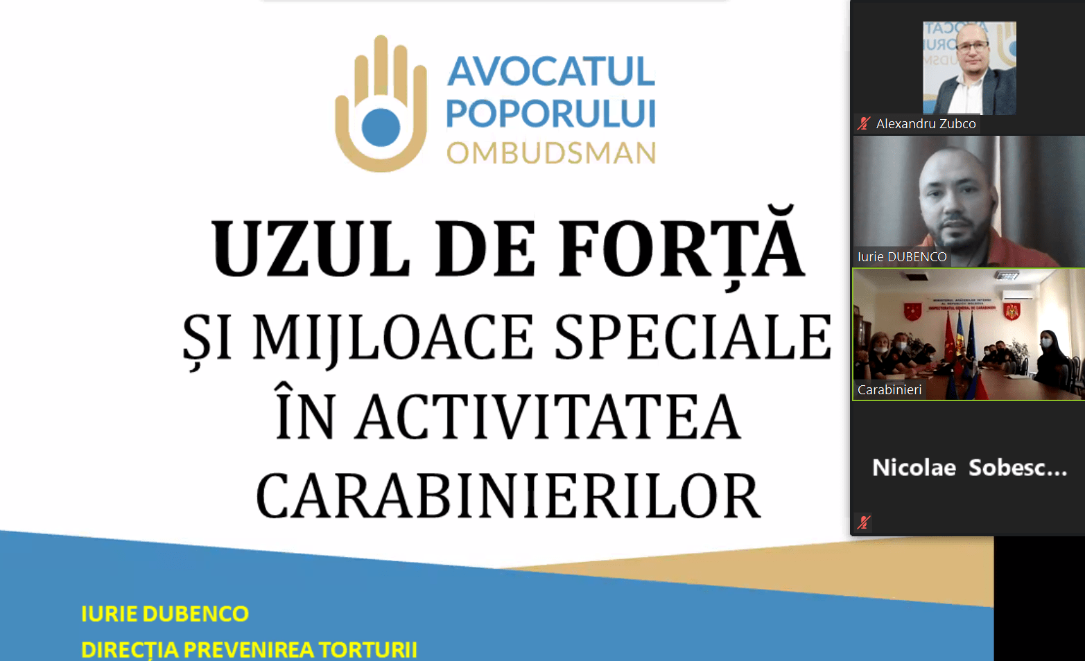 Carabinierii din Chișinău instruiți în domeniul aplicării forței fizice și mijloacelor speciale