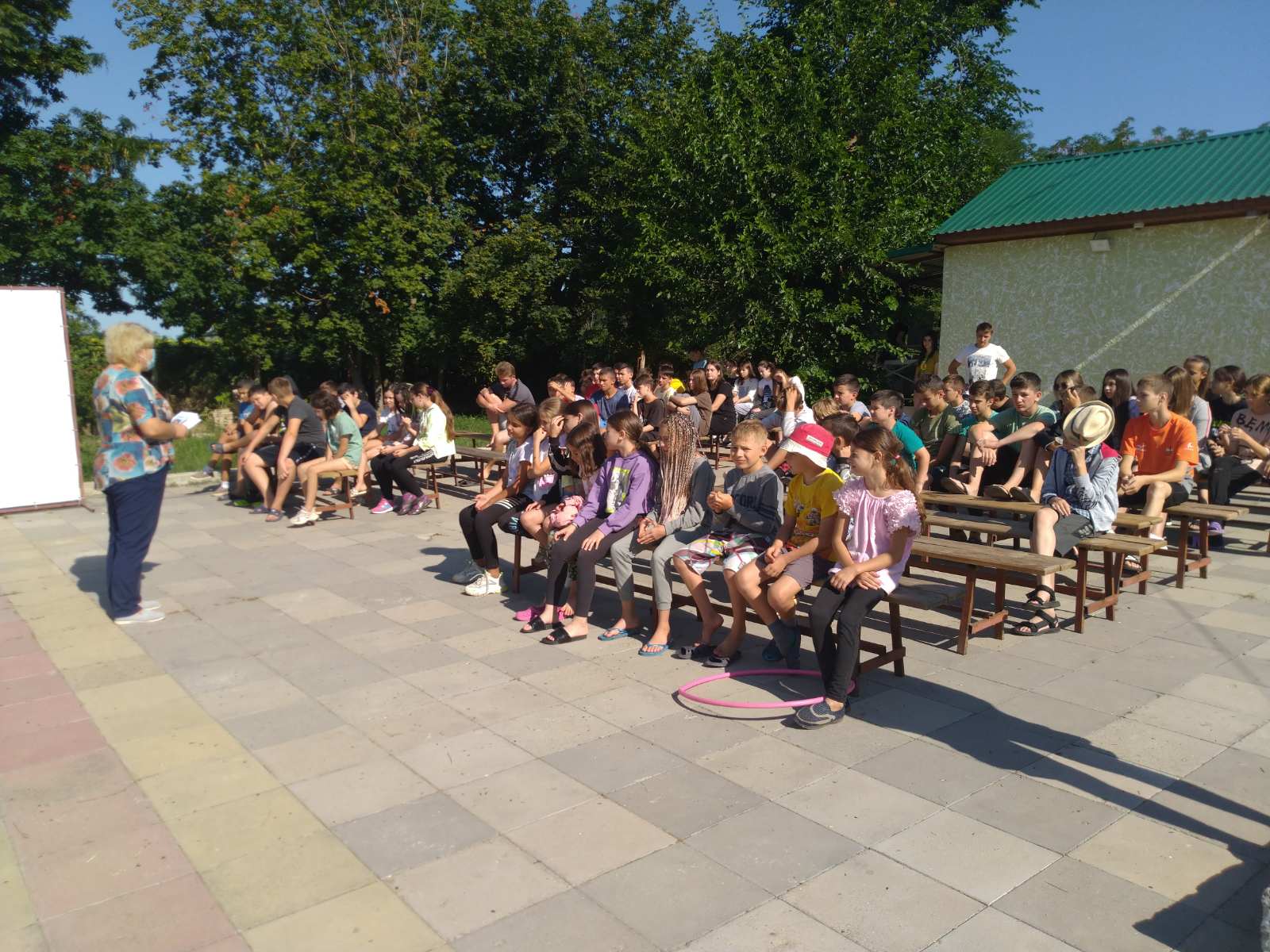 Встреча с детьми в летнем детском лагере «Олимпиец»