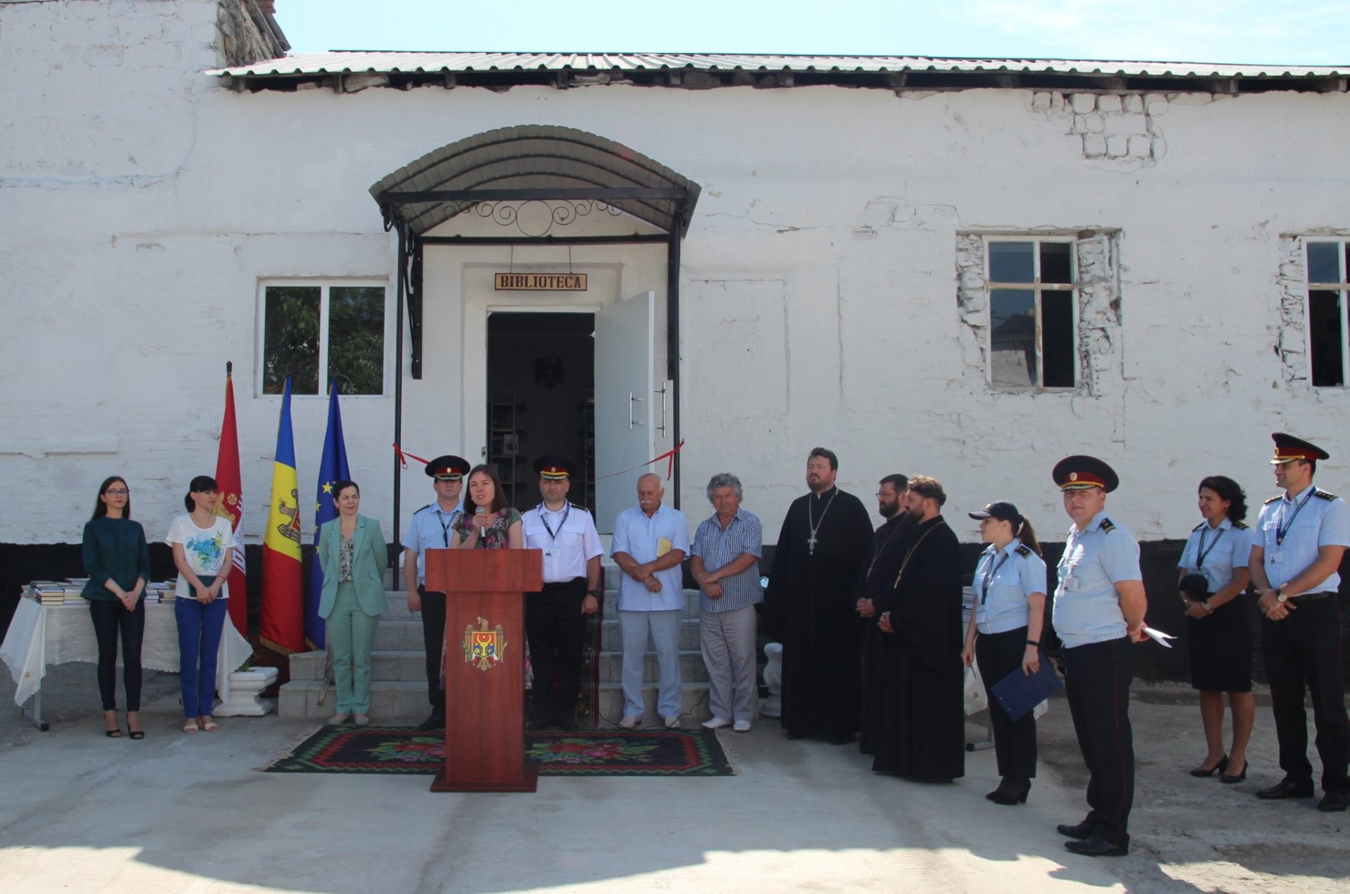 Inaugurarea unei biblioteci pentru deținuți în incinta Penitenciarului nr. 18 – Brănești
