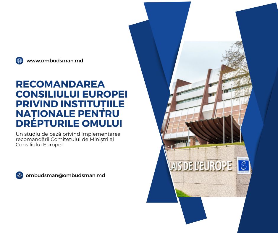 Studiu la nivel European: asigurarea cu resurse suficiente pentru realizarea mandatului și implementarea recomandărilor Instituțiilor Ombudsmanilor din întreaga Europa – acțiuni necesare în vederea consolidării democrației, statului de drept și respectarea drepturilor omului